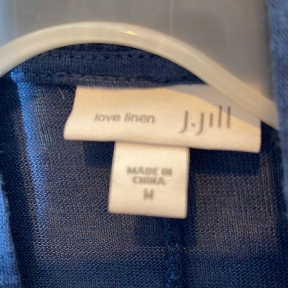 J.Jill Love Linen Open Cardigan Sweater. Size Medium. - Picture 3 of 7